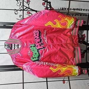 Fresh Prince of Bel-Air Hot Pink Satin Jacket Coat Size XL‎ NWT